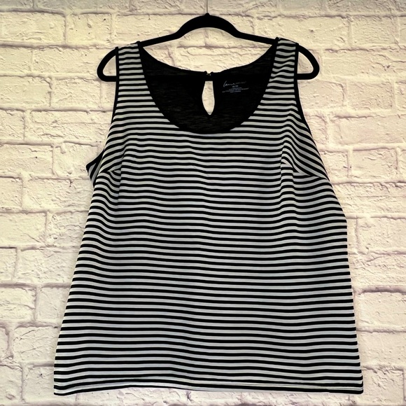 Lane Bryant Striped Sleeveless Top 18/20 - Picture 1 of 6